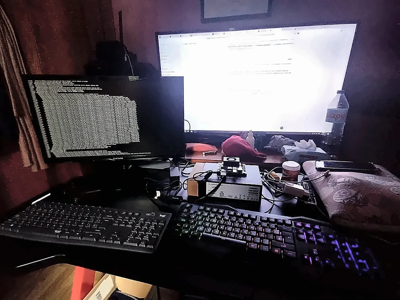 El primer puesto de trabajo Jetson de Evopien durante el hito funcional de cabeza y Core